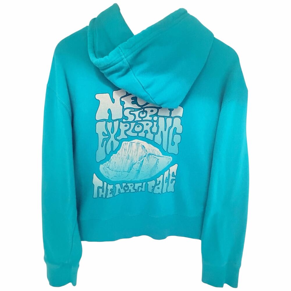 The North Face Womens M Teal Graphic Hoodie